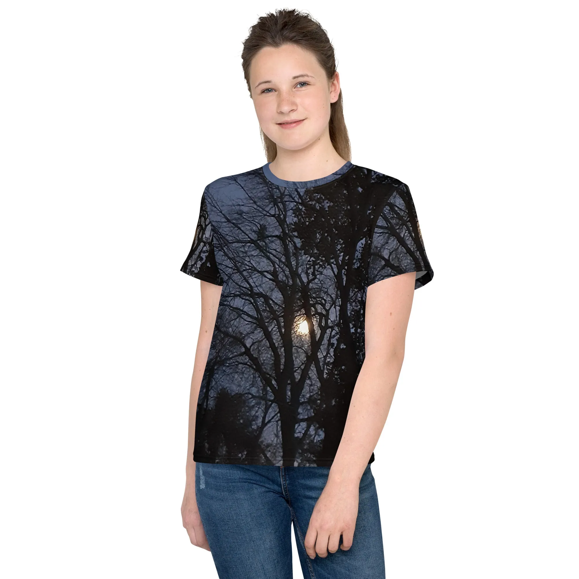 GG - Youth crew neck t-shirt - Trees & Moon