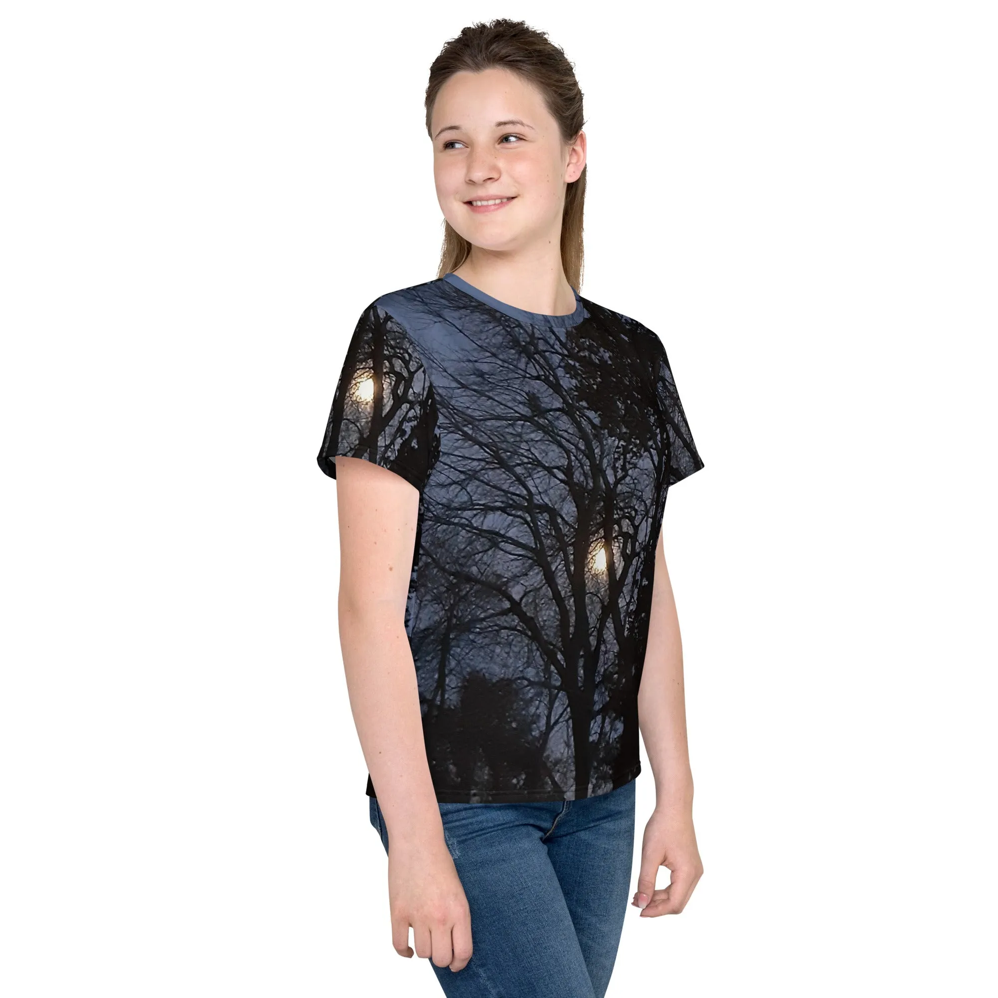 GG - Youth crew neck t-shirt - Trees & Moon