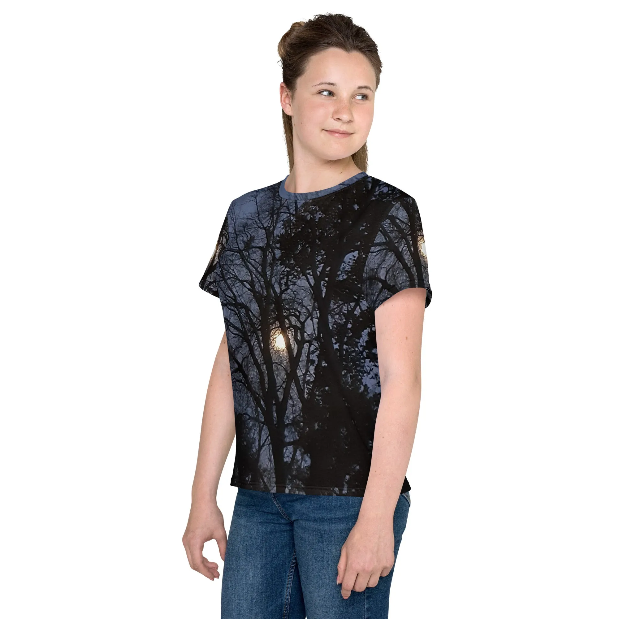GG - Youth crew neck t-shirt - Trees & Moon