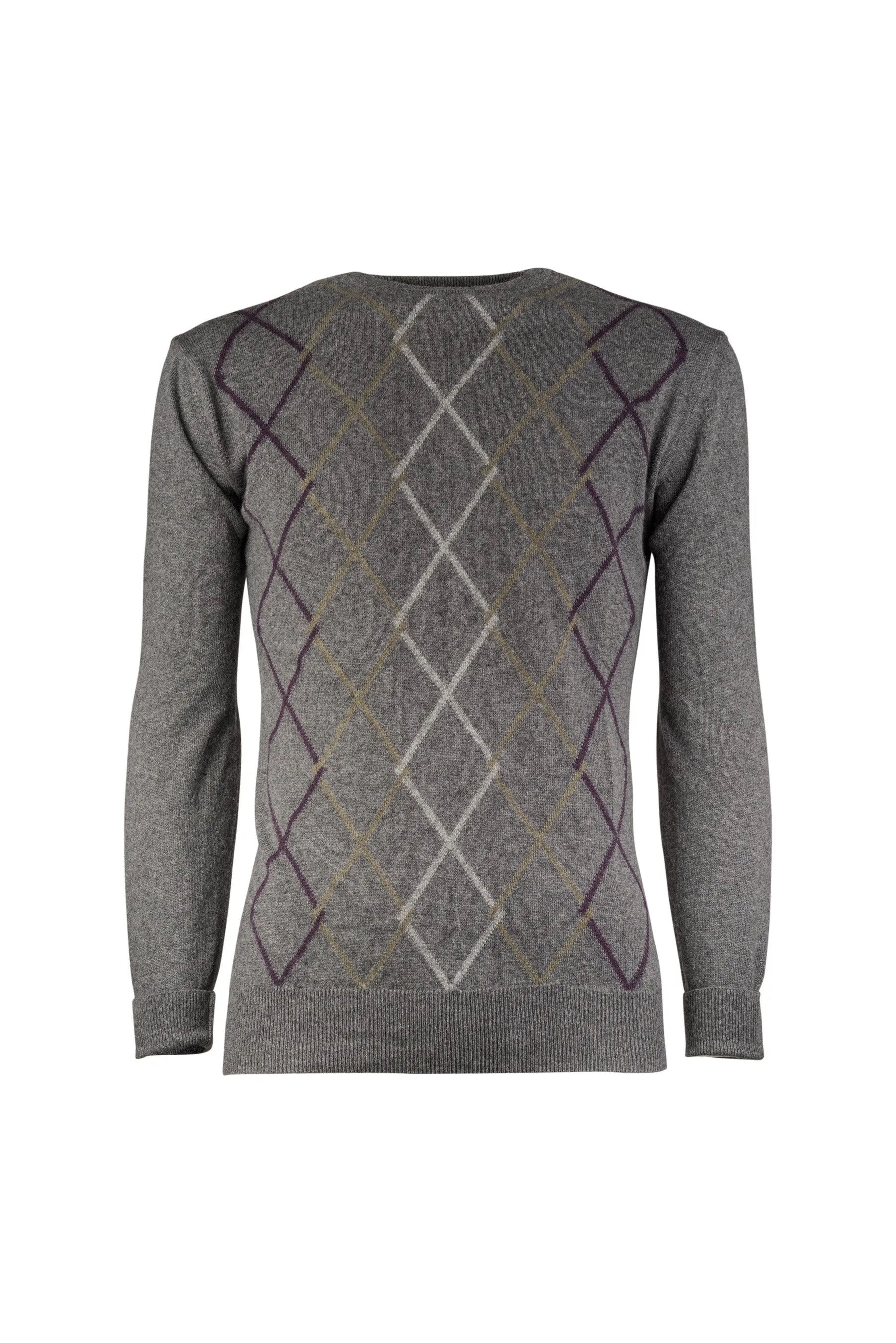 Grey Diamond Crewneck Sweater