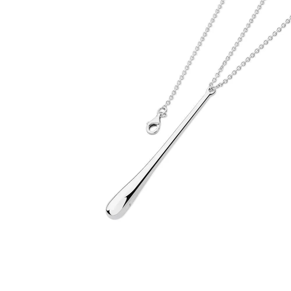 Iconic Silver Drop Necklace