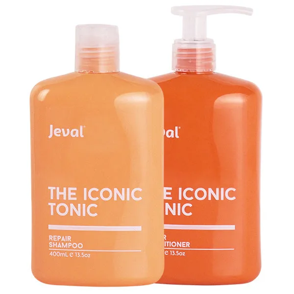 Jeval Iconic Tonic Repair Shampoo & Conditioner Duo 400ml