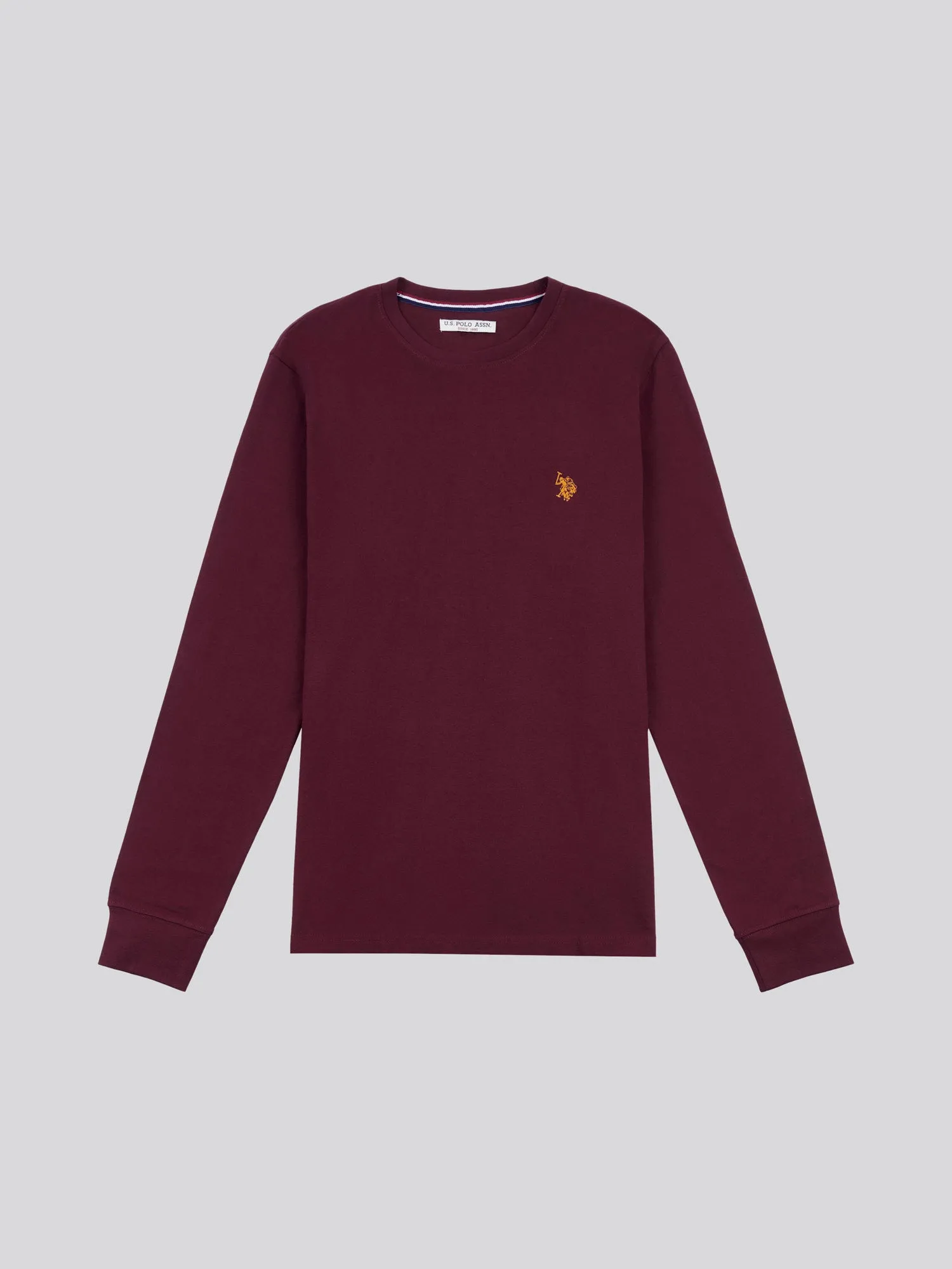 Mens Long Sleeved T-Shirt in Windsor Wine