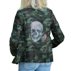 Skull & Rose Blazer - Camouflage