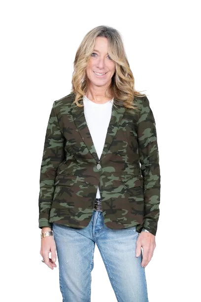 Skull & Rose Blazer - Camouflage