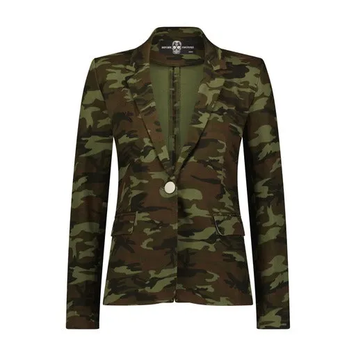 Skull & Rose Blazer - Camouflage