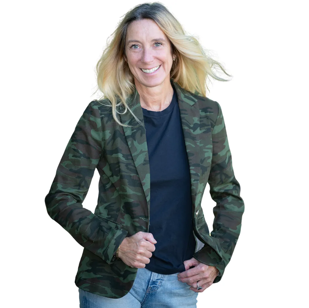 Skull & Rose Blazer - Camouflage