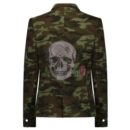 Skull & Rose Blazer - Camouflage