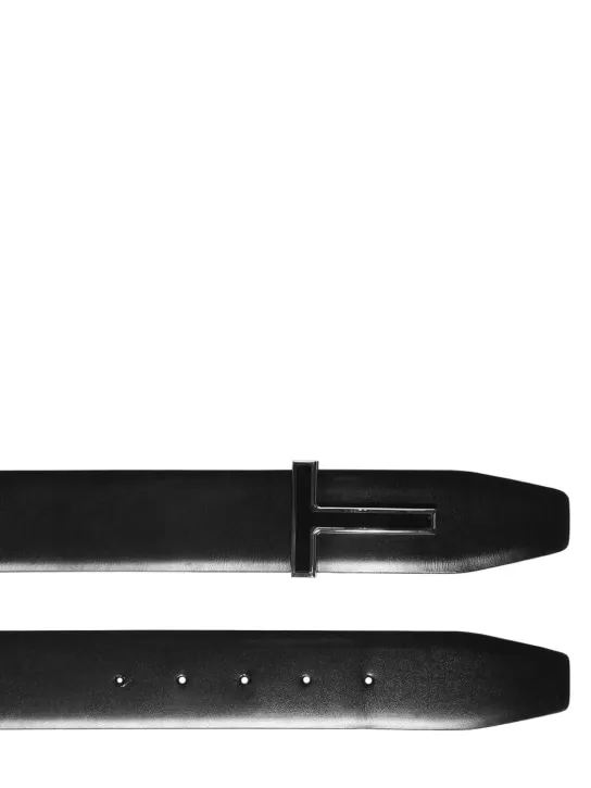 Tom Ford   4cm T reversible leather belt 